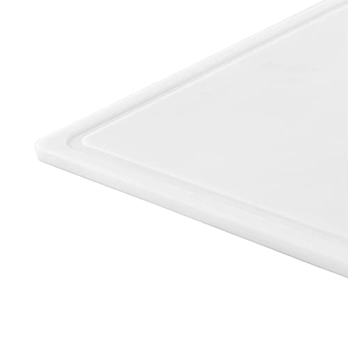 Farberware Cutting Board for Kitchen, Extra Large 15 x 20 Inch Plastic Cutting Board with Deep Juice Groove, Reversible, Dishwasher Safe, White - size: 20.1"L x 15"W