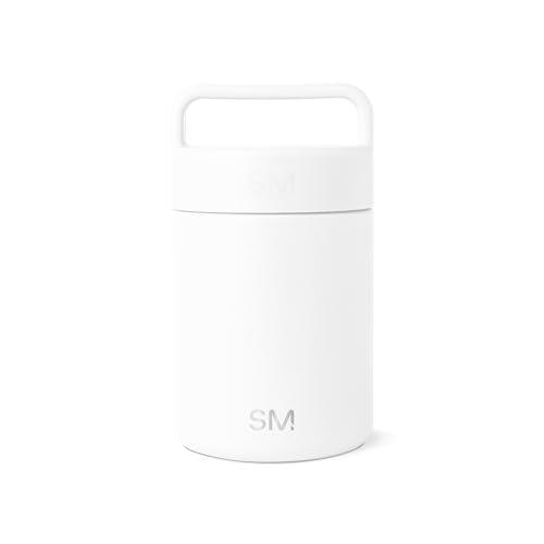 Simple Modern Insulated Food Jar with Handle | 12oz | White | Provision Stainless Steel Food Jar, Lunch Container | Leak Proof for Kids, Adults, Smoothie Bowl, Soup | Winter White - color: -Winter White, size: 12 Ounces