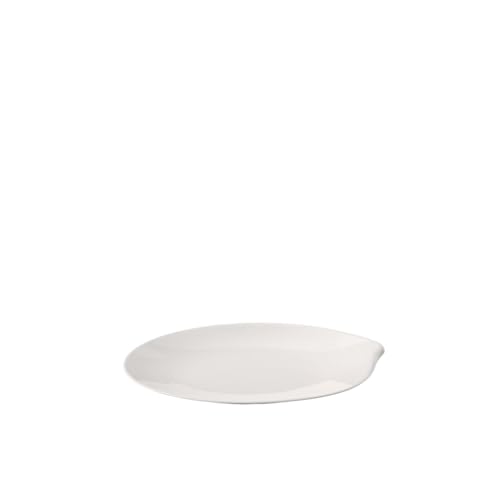 Villeroy & Boch Flow Oval Platter, 14 in, Premium Porcelain, White | White German porcelain oval platter, curved lines, dishwasher and microwave safe, a stylish cheese or fish centerpiece - size: 14 in, style: Modern