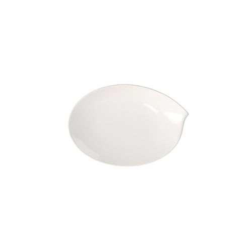 Villeroy & Boch Flow Oval Platter, 14 in, Premium Porcelain, White | White German porcelain oval platter, curved lines, dishwasher and microwave safe, a stylish cheese or fish centerpiece - size: 14 in, style: Modern