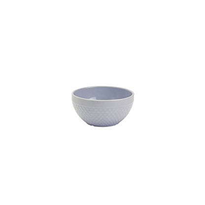 Tabletops Gallery Hobnail Style 4 Piece Blue Storm Stoneware Nesting Mixing Bowl Set for Baking and Cooking - color: BLUE STORM