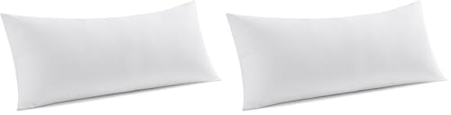 MIULEE 14x36 Inch Throw Pillow Insert Premium Throw Pillow Virgin Microfiber Stuffer Rectangle Pillow for Sofa Bed Couch (Pack of 2) - size: 14x36 Inch (Pack of 2)