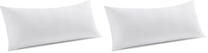MIULEE 14x36 Inch Throw Pillow Insert Premium Throw Pillow Virgin Microfiber Stuffer Rectangle Pillow for Sofa Bed Couch (Pack of 2) - size: 14x36 Inch (Pack of 2)
