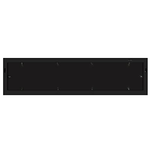 Adeco Decorative Handcrafted Wood Wall Hanging Collage Picture Frame with 6-5 x 7 Inch Openings - color: Black