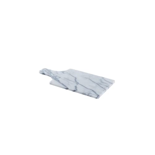 JEmarble 14.7" White Marble Cutting Board - Multi-Purpose Serving Tray and Cheese Board