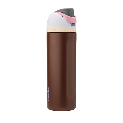 Owala FreeSip Stainless Steel Water Bottle 24 oz Cranberry Parade - color: Cranberry Parade, size: 24 Ounces