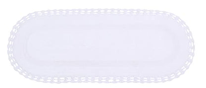 Home Weavers Hampton Crochet Reversible Bathmat 100% Cotton Bathroom Rugs Set, Washable Rug, Thick Extra Soft and Absorbent Bath Rug, Kitchen Mat, Bath Mat Set, Mat Non Slip, 21"x54" Runner, White - color: White, size: 1'9" x 4'6" (Oval)