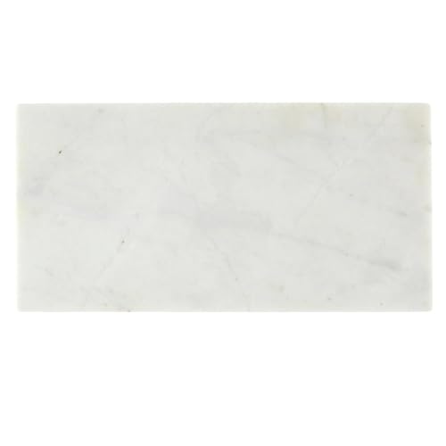Santa Barbara Design Studio Marble Charcuterie Boards Cheese Board Footed Cutting Board, 15.75"L x 8" W x 2.5" H, White