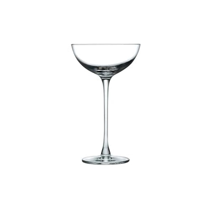 NUDE Hepburn Coupe Glasses Set of 2 – 6.5 oz Premium Lead-Free Crystal Coupe Glasses – Elegant Brad Ascalon Design for Martini, Cocktail & Nick and Nora Style Drinks - color: Hepburn