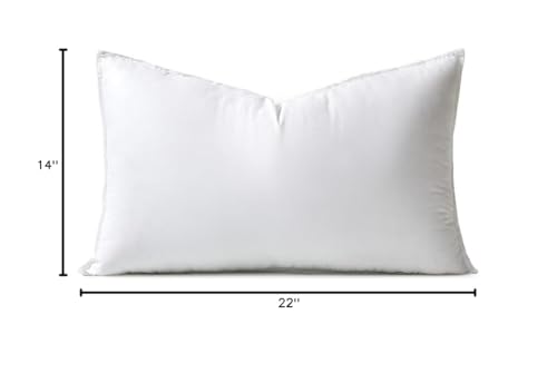 MIULEE 14x22 Inch Synthetic Down Alternative Pillow Insert | Decorative Throw Pillow 14 x 22 Inch Body Bed Sleeping Ultra Soft Fluffy Form for Sofa Couch Bed - size: 14x22Inch (pack of 1)