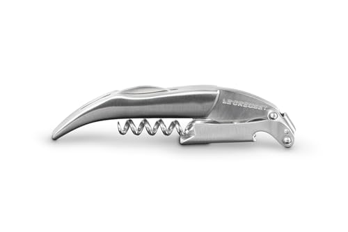 Le Creuset Stainless SteelCorkscrew Wine Opener | One-Step Waiter's Friend - color: Stainless Steel, style: Wine Opener