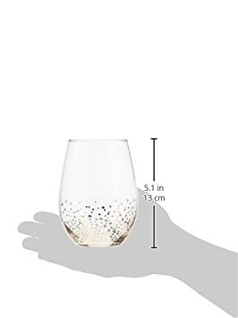 Fitz and Floyd Luster Stemless Glasses (Set of 4), Gold