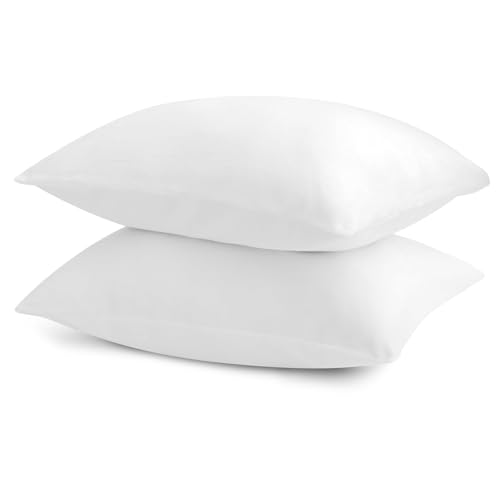 BEDELITE Flannel King Size Pillow Cases Set of 2, Bright White, 20x36 in | Super Cozy Fuzzy Velvet Pillow Shams with Zipper Closure, Soft Fleece Pillowcases for Bedroom, Sofa, Couch, All-Season Use - color: Bright White, size: 36" x 20" (Pack of 2)