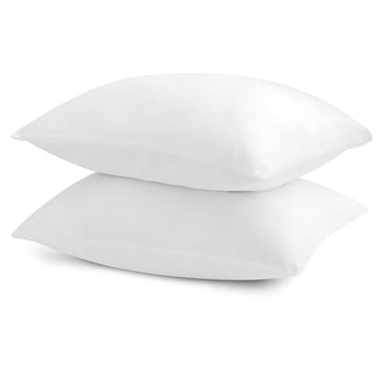 BEDELITE Flannel King Size Pillow Cases Set of 2, Bright White, 20x36 in | Super Cozy Fuzzy Velvet Pillow Shams with Zipper Closure, Soft Fleece Pillowcases for Bedroom, Sofa, Couch, All-Season Use - color: Bright White, size: 36" x 20" (Pack of 2)