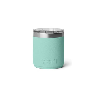 YETI Rambler 10 oz Ceramic Lined Lowball 2.0, Vacuum Insulated with MagSlider Lid, Sea Stone - color: Sea Stone-Textured