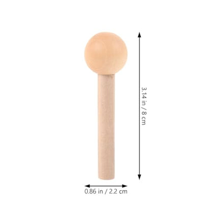 Angoily 10pcs Matchstick Hole Board Wooden Pegs Wood Hooks for Pegboard Panel Hanger for Pegboard Pegs en Hooks Stick 3.14X0.86 Inch