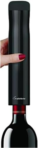 Rabbit Automatic Electric Corkscrew Wine Bottle Opener, One Size, Shiny Black (Pack of 12) - color: Shiny Black, size: 2 x 9.6 IN (Pack of 12)