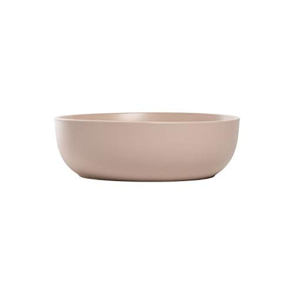 10 Strawberry Street Wazee Matte Coupe Dinnerware, Bowl, Blush, Set of 6 - color: Blush, size: 7.5" Dinner Bowl, style: Dinner Bowl