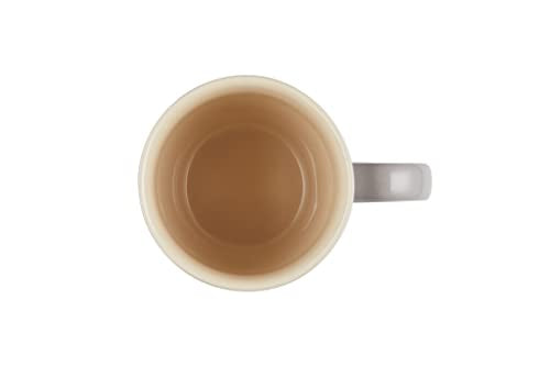 Le Creuset Stoneware Extra-Large Logo Coffee Mug, 20oz., Oyster - color: Oyster, size: 20 Ounces