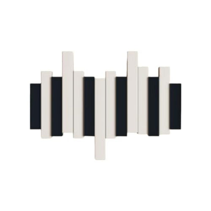 Wall-Mounted Coat Rack Rail Hook with Wood Pegs,Piano Coat Rack Wall Mount,for Small Spaces Entryway Hallway Bathroom(4 Hooks) - size: 4 Hooks