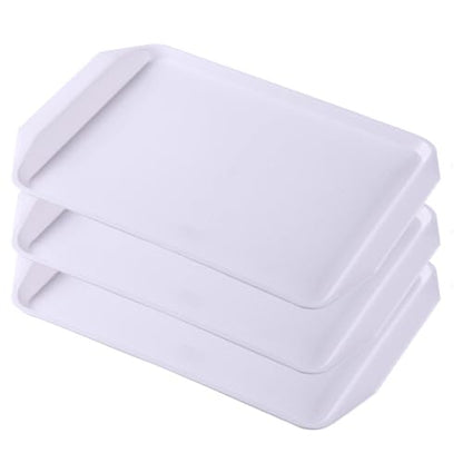 Shoe Tray 3 Pack Under Sink Tray Wet Shoe Mats for Entryway for Garden, Bedroom, Entrance Area, Garage Boot Mats for Entryway,White - color: White