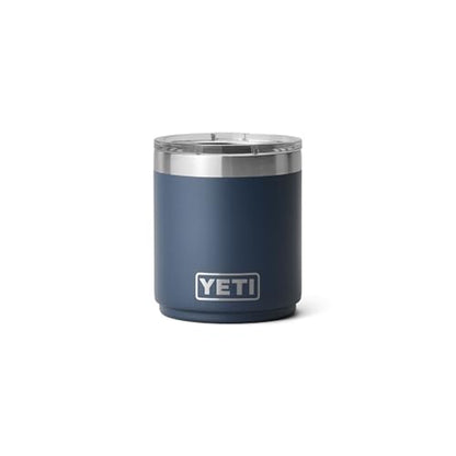 YETI Rambler 10 oz Ceramic Lined Lowball 2.0, Vacuum Insulated with MagSlider Lid, Navy - color: Navy