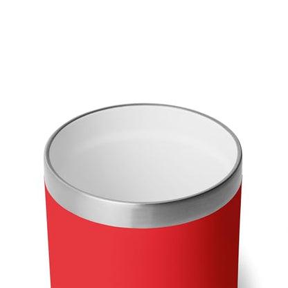 YETI Rambler 10 oz Ceramic Lined Lowball 2.0, Vacuum Insulated with MagSlider Lid, Rescue Red - color: Rescue Red