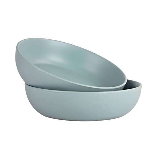 10 Strawberry Street Wazee Matte Coupe Dinnerware, Bowl, Mineral Blue, Set of 6 - color: Mineral Blue, size: 7.5" Dinner Bowl, style: Dinner Bowl