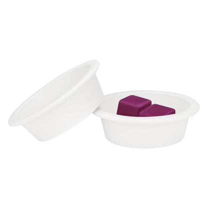 ASAWASA 2 Pcs Reusable Silicone Wax Melt Warmer Liners, Leakproof, No Mess, No Scrape, Non-Toxic, BPA Free,2.75 in in Bottom Diameter（Large Size 2pcs） - style: Two Large Size