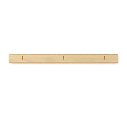 Umbra Flip Coat Rack, Wall Mount 8-Hook, Space Saving, Natural/Nickel | Real wood and steel build, retractable hooks fold flat, holds coats bags and scarves, easy install - color: Natural/Nickel, size: 8-Hook