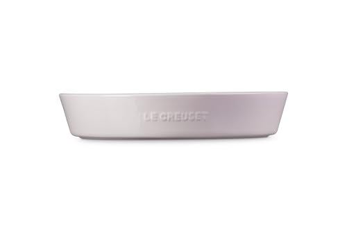 Le Creuset Stoneware Signature Oval Chip and Dip Platter, 13", Shallot - color: Shallot