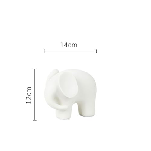 Baoblaze Modern Ceramic Animal Figurines Statue Centerpiece Sculpture Collectible for Desk Office Bookshelf Bedroom Decor