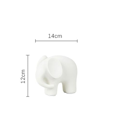 Baoblaze Modern Ceramic Animal Figurines Statue Centerpiece Sculpture Collectible for Desk Office Bookshelf Bedroom Decor