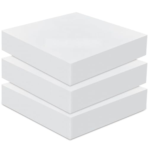 Frienda 3 Pack 5" x 20" x 20" Upholstery High Density Foam Cushion | 2.2 Density 50ild Replacement Square Cut to Size Foam Padding, Seat Couch for Patio Furniture Commercial Dinning Benches - size: 5 x 20 x 20 Inch