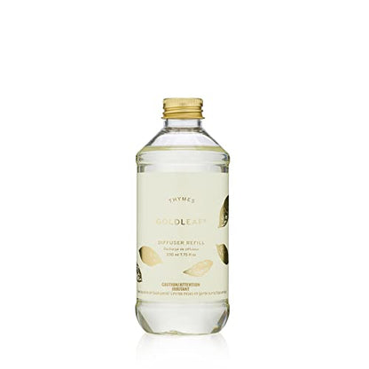 Thymes Reed Diffuser Oil Refill – Fragrance Oil for Diffuser Refill – Flameless Home Fragrance Products – Home Luxury Scents with Notes of Jasmine, Rose, Hyacinth, & Oak Moss (Goldleaf, 7.75 fl oz)