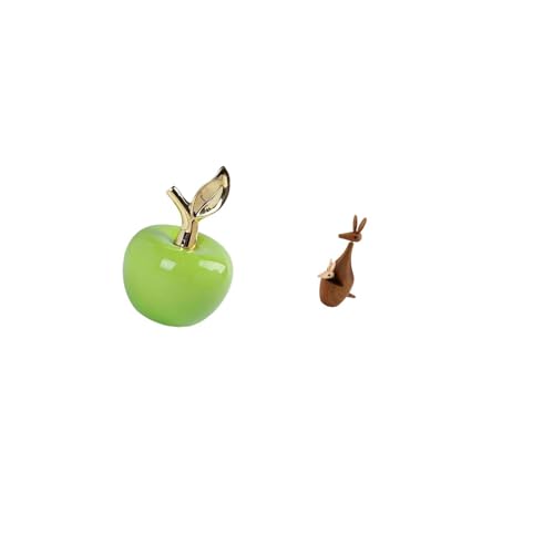 Ceramic Animal Figurine Statue 14cm (5.5 inch) Height, Handcrafted Sculpture for Home, Desk, Shelf, and Cafe Decor