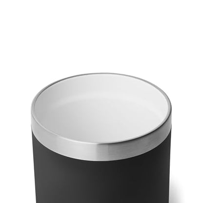 YETI Rambler 10 oz Ceramic Lined Lowball 2.0, Vacuum Insulated with MagSlider Lid, Black - color: Black