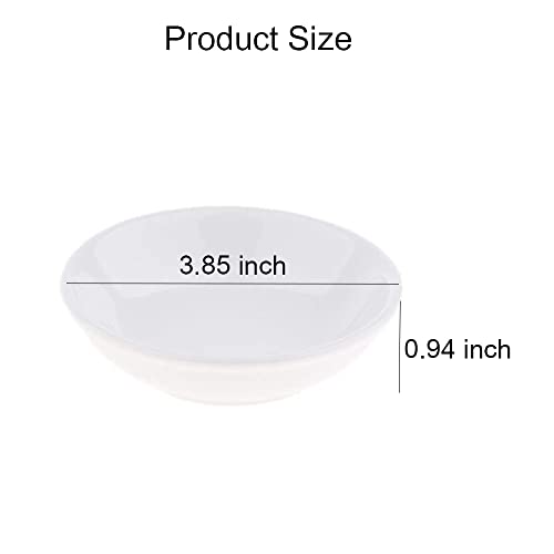 2 Pcs 3.8 Inch Round Replacement Ceramic Dish for Electric Burner Warmer,Lamp Wax Tart Oil Warmer Round