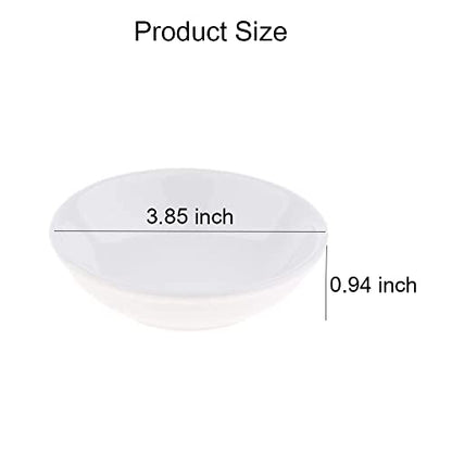 2 Pcs 3.8 Inch Round Replacement Ceramic Dish for Electric Burner Warmer,Lamp Wax Tart Oil Warmer Round
