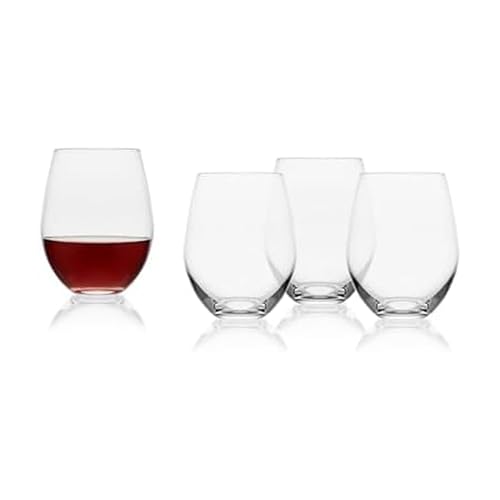 Mikasa Samantha Stemless Wine Glass, Set Of 4, 21 Ounce