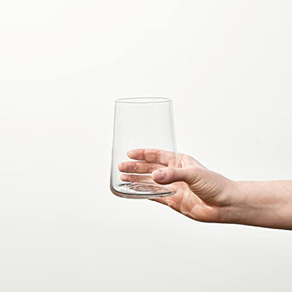 Krosno Water Glasses Set of 6, 16.6 oz, Infinity Collection | Glass Tumblers, Lead-Free Crystal Glassware, Juice Glasses, Water Glass Set, Dishwasher Safe, Made in Europe - size: 6 Count (Pack of 1)