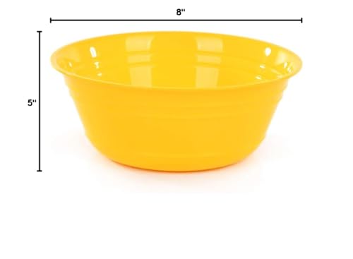 Mintra Home Snack Bowls (Medium 6pk (1.8L), Yellow) - color: Yellow, size: Medium 6pk (1.8L)