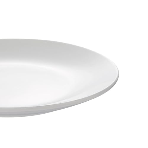 12-Piece Glazed White Stoneware Dinnerware Set, Service for 4 Plates Bowls, Microwave & Dishwasher Safe Neutral Tableware for Home Dining, 2026 Timeless Household Essential