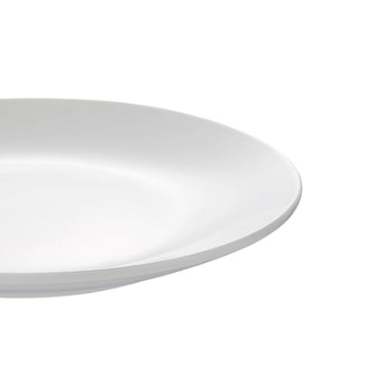 12-Piece Glazed White Stoneware Dinnerware Set, Service for 4 Plates Bowls, Microwave & Dishwasher Safe Neutral Tableware for Home Dining, 2026 Timeless Household Essential