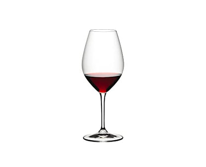 Riedel Wine Friendly Red Wine Glasses, Set of 4-23 Fl. Oz. Elegant Stemmed Crystal Glass, Made in Germany, Dishwasher Safe, Ideal for Wine Enthusiasts and Sophisticated Tastings (6422/02-4)