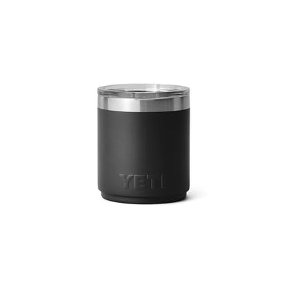 YETI Rambler 10 oz Ceramic Lined Lowball 2.0, Vacuum Insulated with MagSlider Lid, Black - color: Black