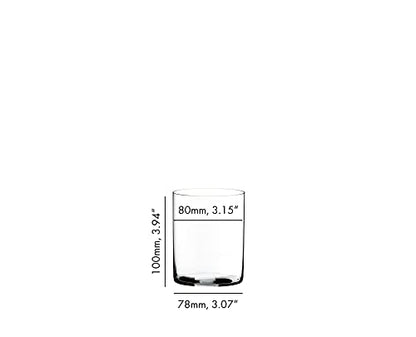 Riedel Veloce Crystal Water Glass, Set of 2 | Thin, durable machine-made design, dishwasher safe - style: Water