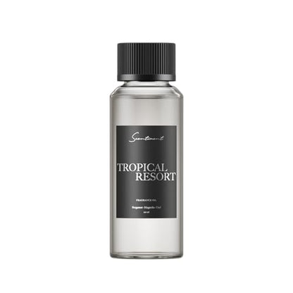Scentiment Tropical Resort Diffuser Oil - Fragrance Oil Refill - 4.06 fl oz | Premium Hotel Scent with Notes of Bergamot, Magnolia & Oud, hotel-inspired aromatherapy home fragrance oil, for air diffusers - size: 4.06 Fl Oz (Pack of 1)