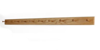 Solid Oak Shaker Peg Rack Made in The USA - Natural Stain 58 x 3.5 Inches with 10 Pegs - color: Natural, size: 58" x 3.5" with 10 pegs