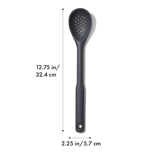OXO Good Grips Silicone Slotted Spoon, us:one Size, Peppercorn - style: Slotted Spoon